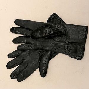 Dark Gray Women’s Leather Gloves by Superba Size 7